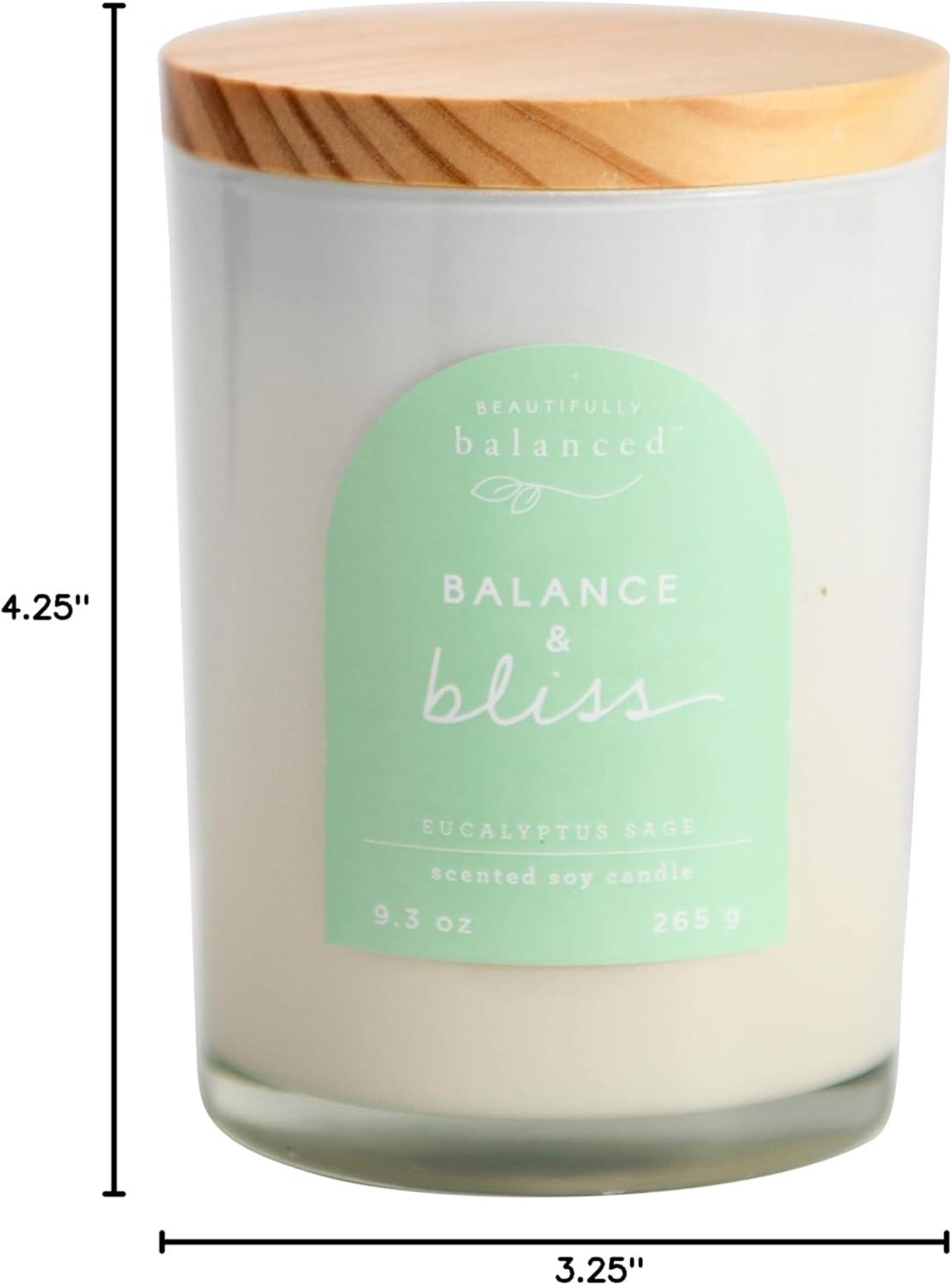 Beautifully Balanced Beautifully Balanced Balance & Bliss Lidded Glass Scented Candle, 9.3 oz.