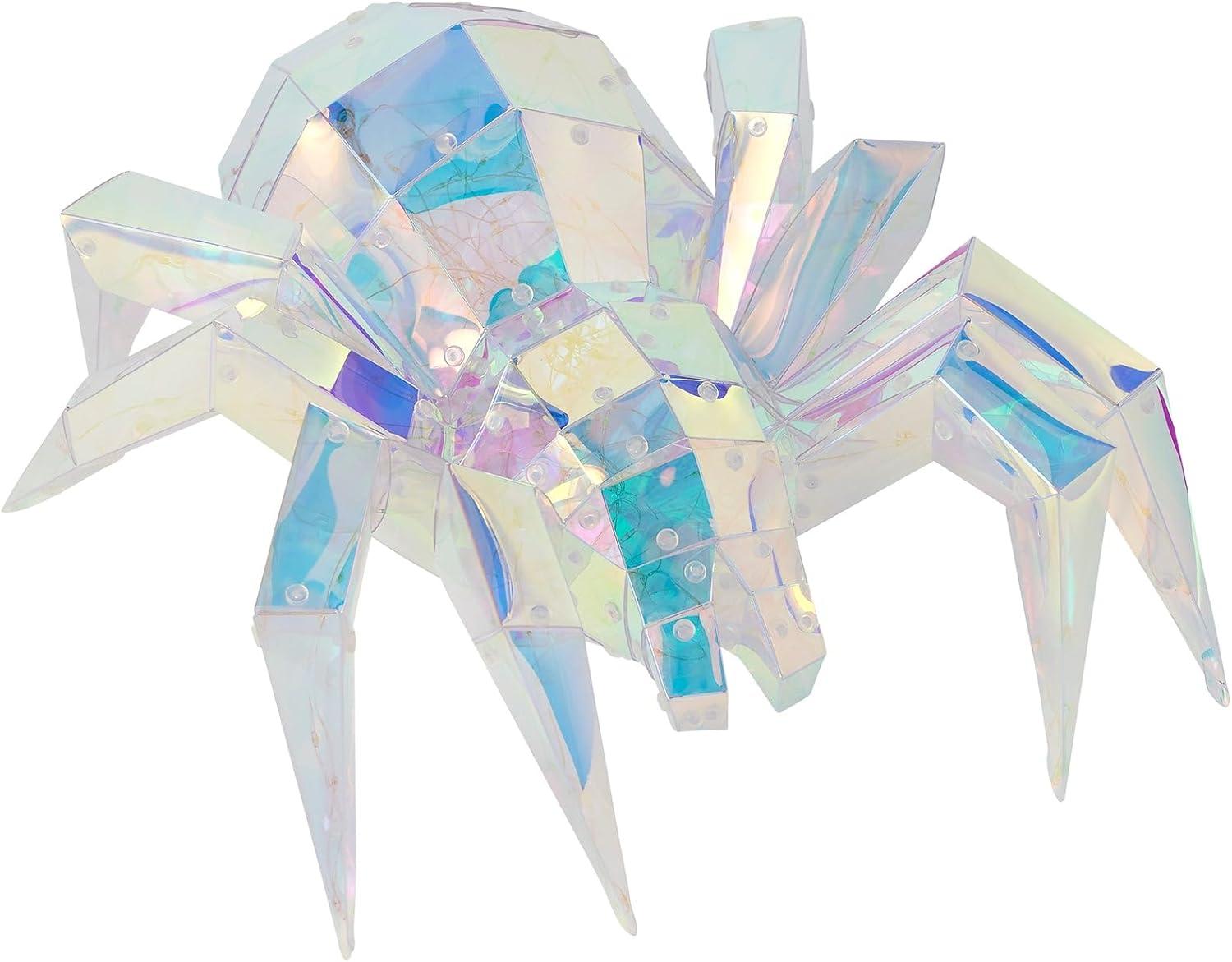 Seasonal LLC Prismatic Iridescent Spider 14", LED lights