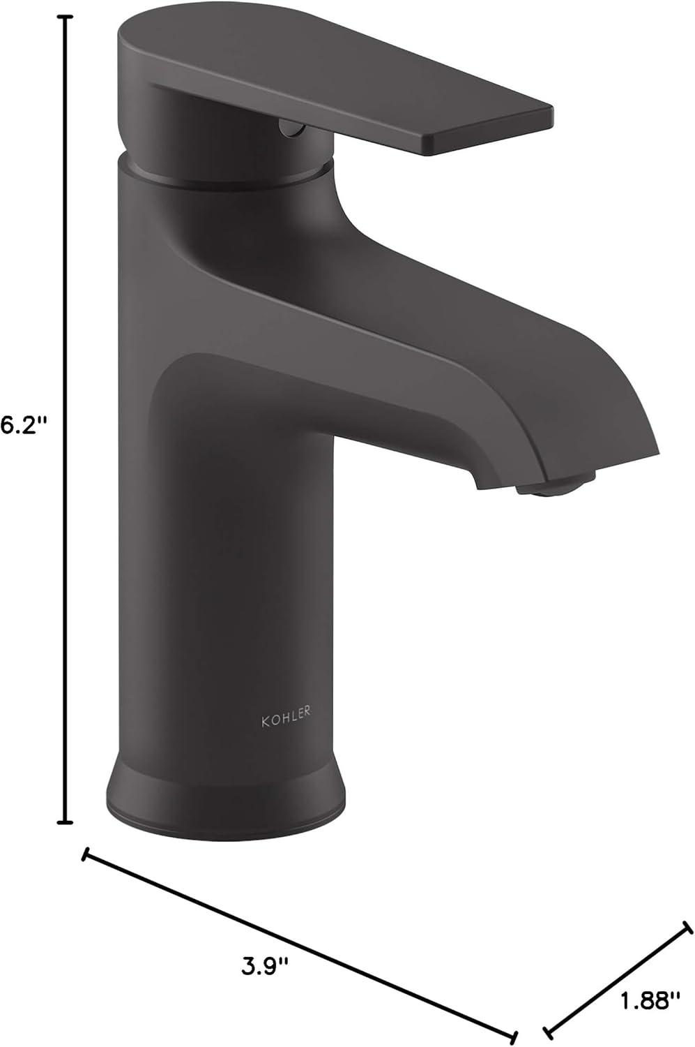 Kohler Hint Single-Handle Bathroom Faucet with Pop-Up Drain Assembly, One Hole Bathroom Sink Faucet, 1.2 gpm