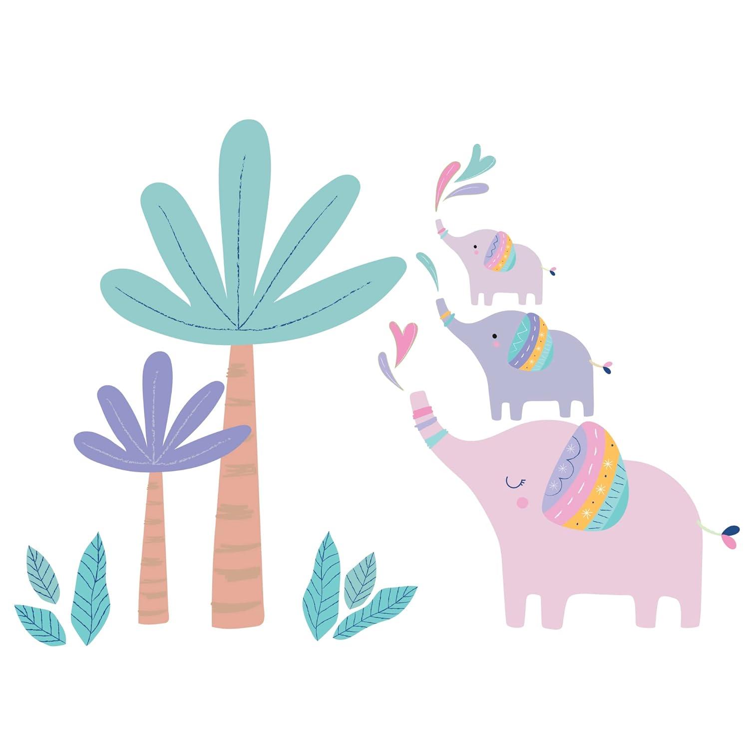 Bedtime Originals Elephant Dreams Colorful Tree Wall Decals / Stickers
