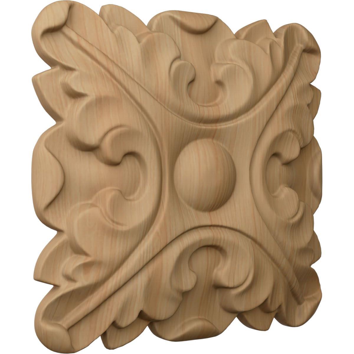 Ekena Millwork Acanthus H W D Wood Rosette Applique