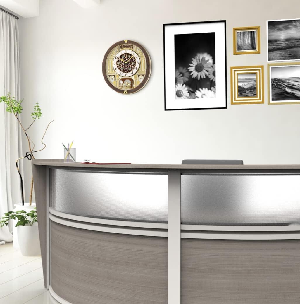 Seiko Melodies in Motion Wall Clock, Golden Chandelier