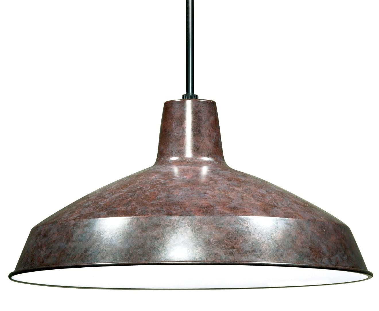 Transitional Brushed Nickel 16" Indoor/Outdoor Pendant Light