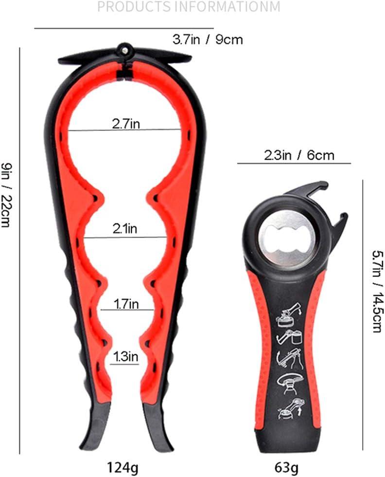 Bottle Opener for Arthritic Hand,Jar Opener for Old People, Children, Women, Those with Weak Hands,Multifunctional Kitchen Gadgets (02-Blue)