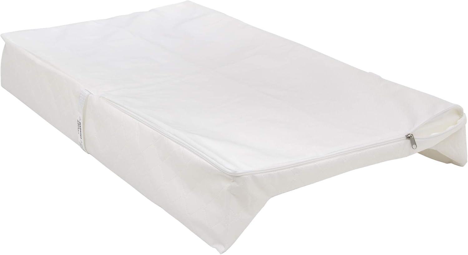 White Waterproof Contoured Baby Changing Pad