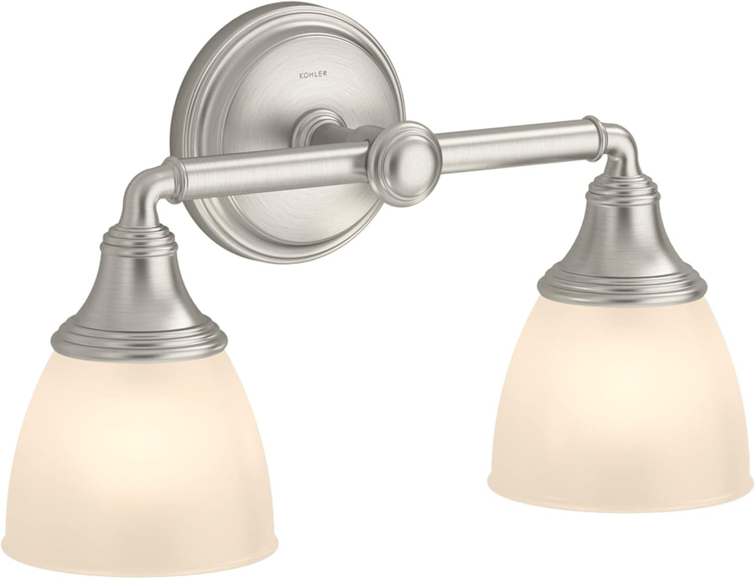 Devonshire 2 Light Indoor Bathroom Vanity Light Fixture, Position Facing Up or Down, UL Listed