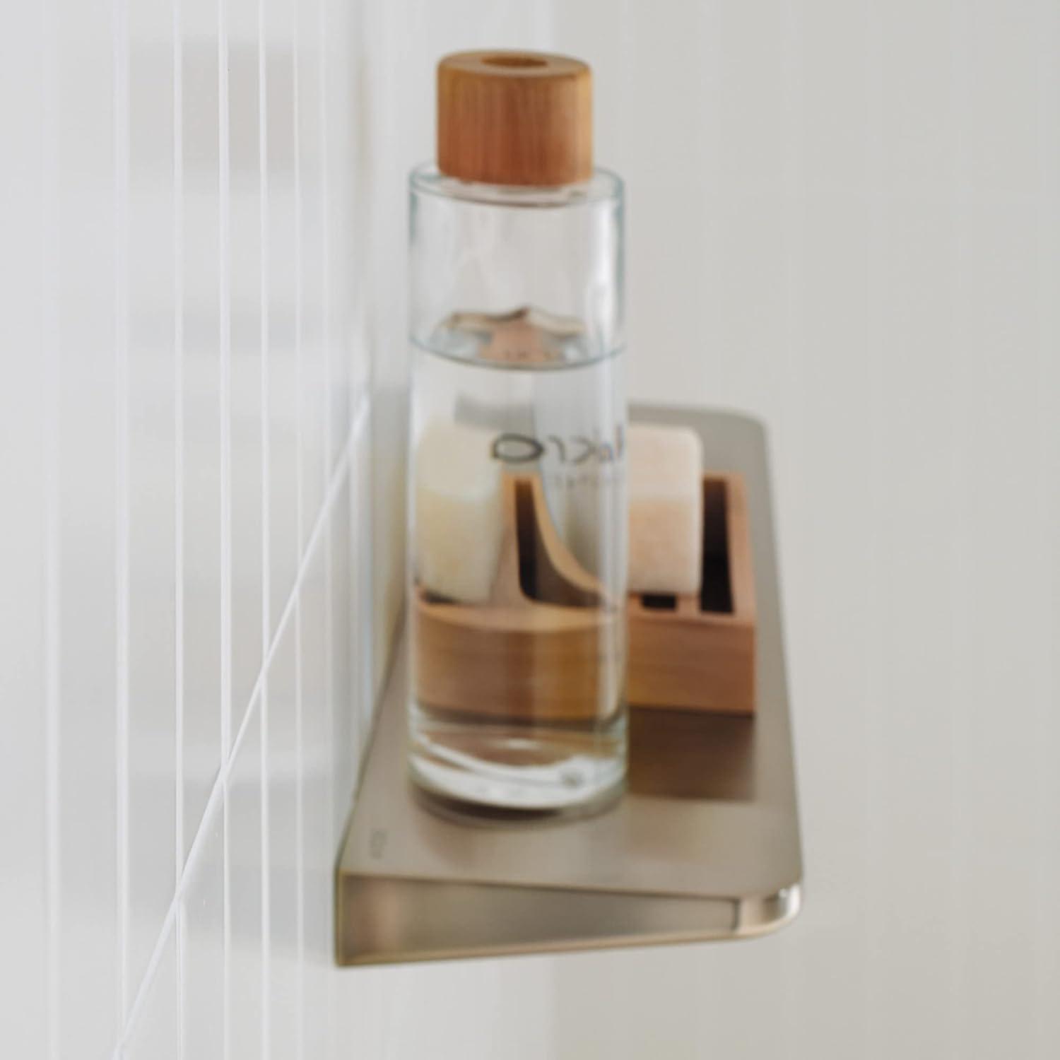 AXOR Universal Circular 16-inch Modern Shelf, 16" in Brushed Nickel, 42844820