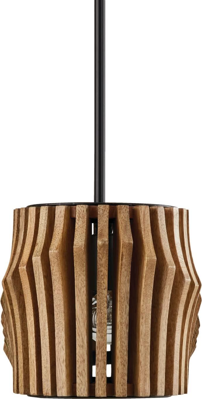 Capital Lighting Archer 6 - Light Island Pendant Light in  Light Wood/Matte Black