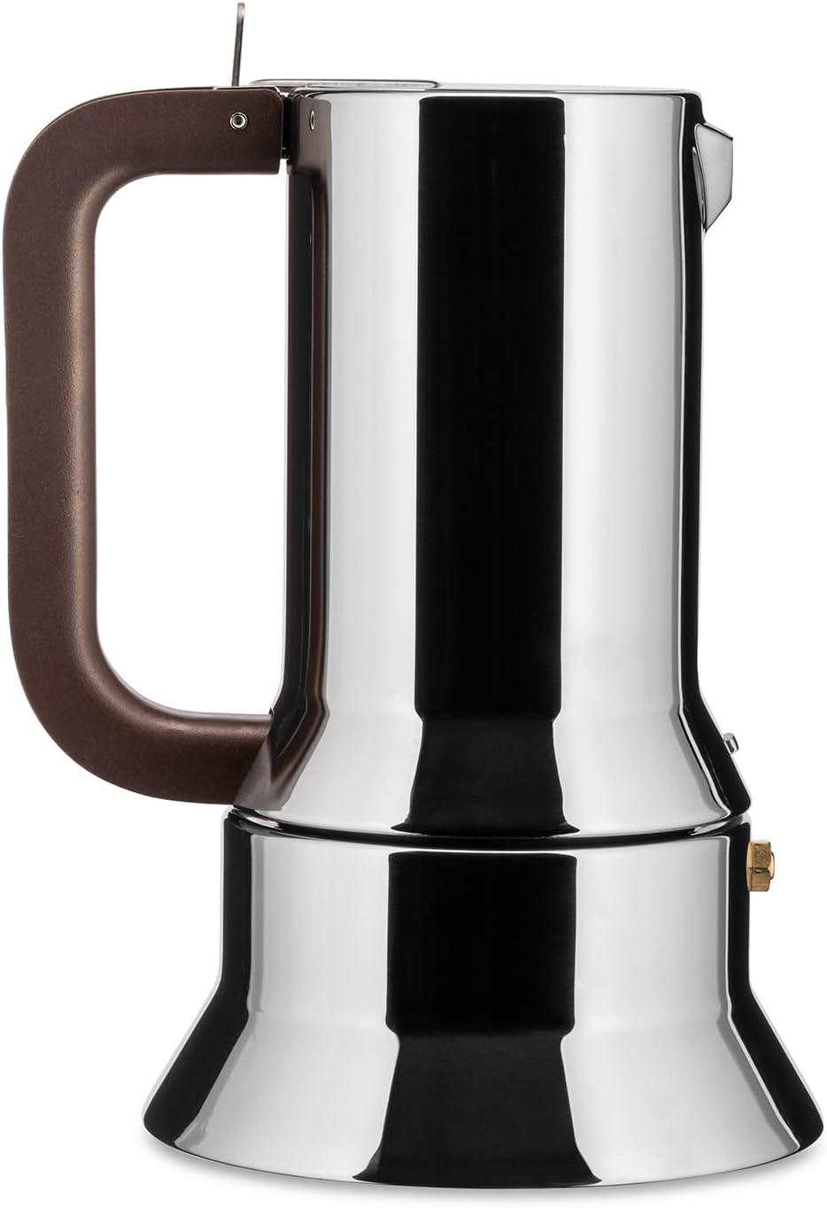 Polished Stainless Steel 6-Cup Espresso Coffee Maker