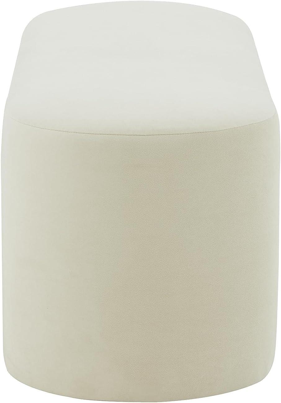 Elena Light Blue Velvet Contemporary Bench