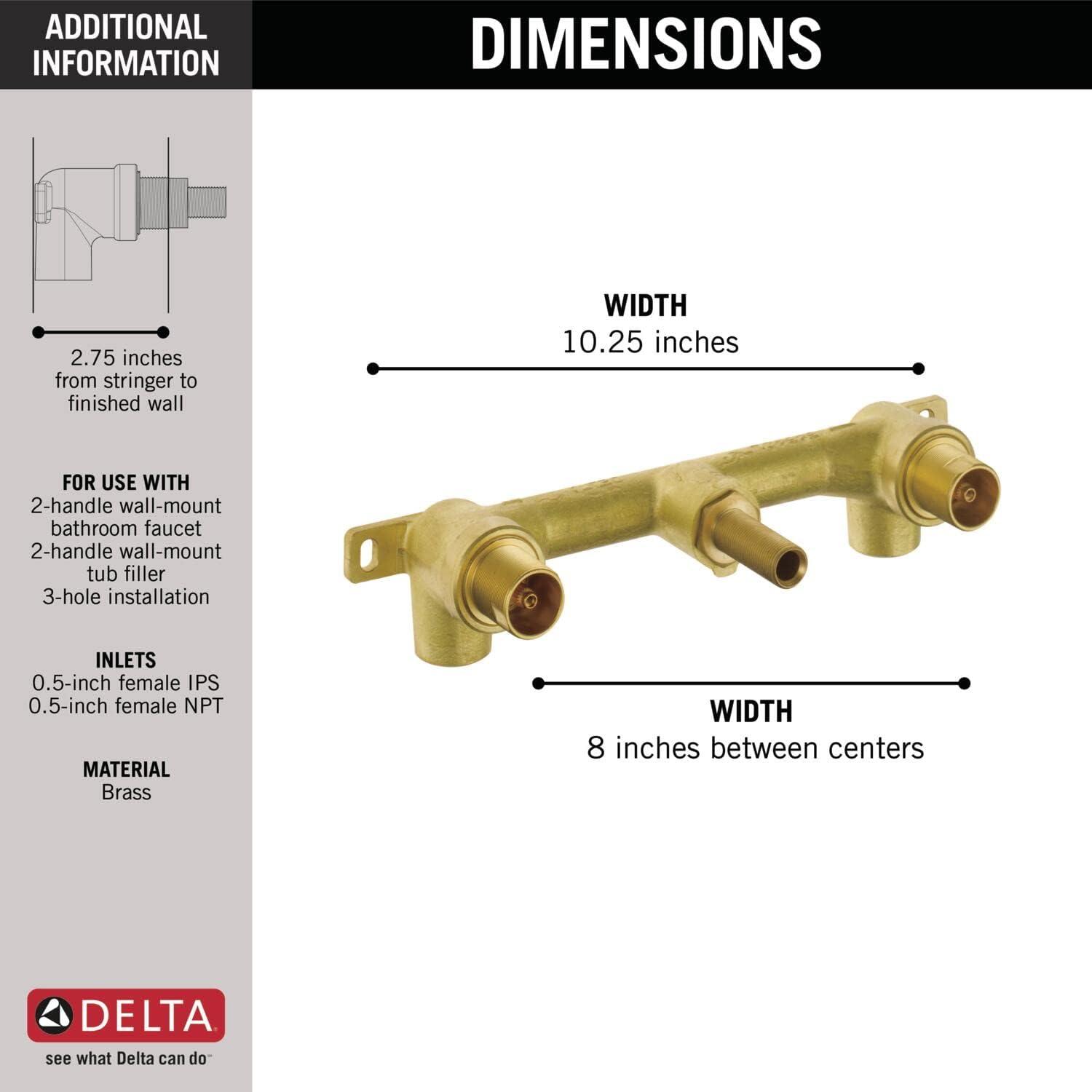 Ara Wall Mount Lavatory Rough-In Valve