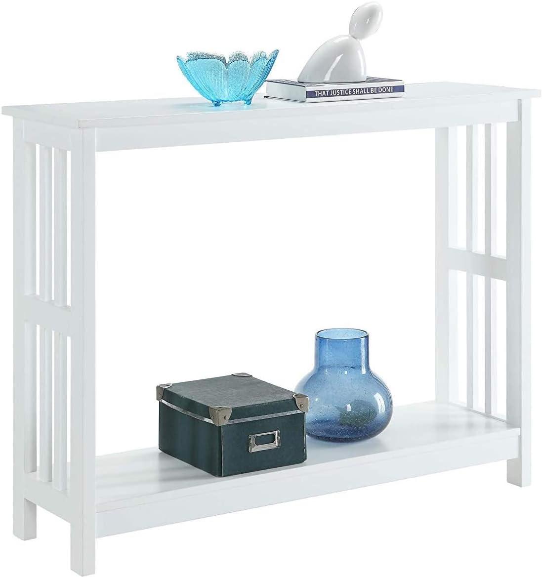 Convenience Concepts Mission Console Table, White