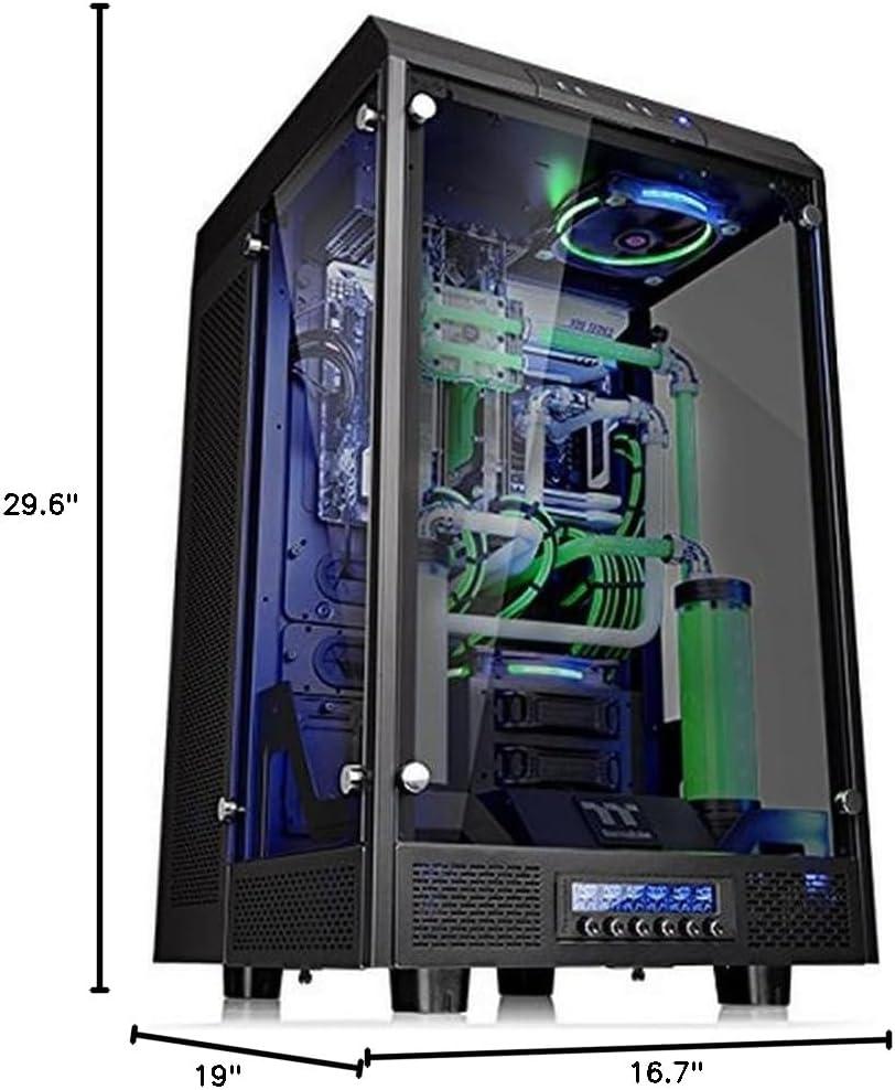 Thermaltake Black Tempered Glass E-ATX Full Tower Gaming Case