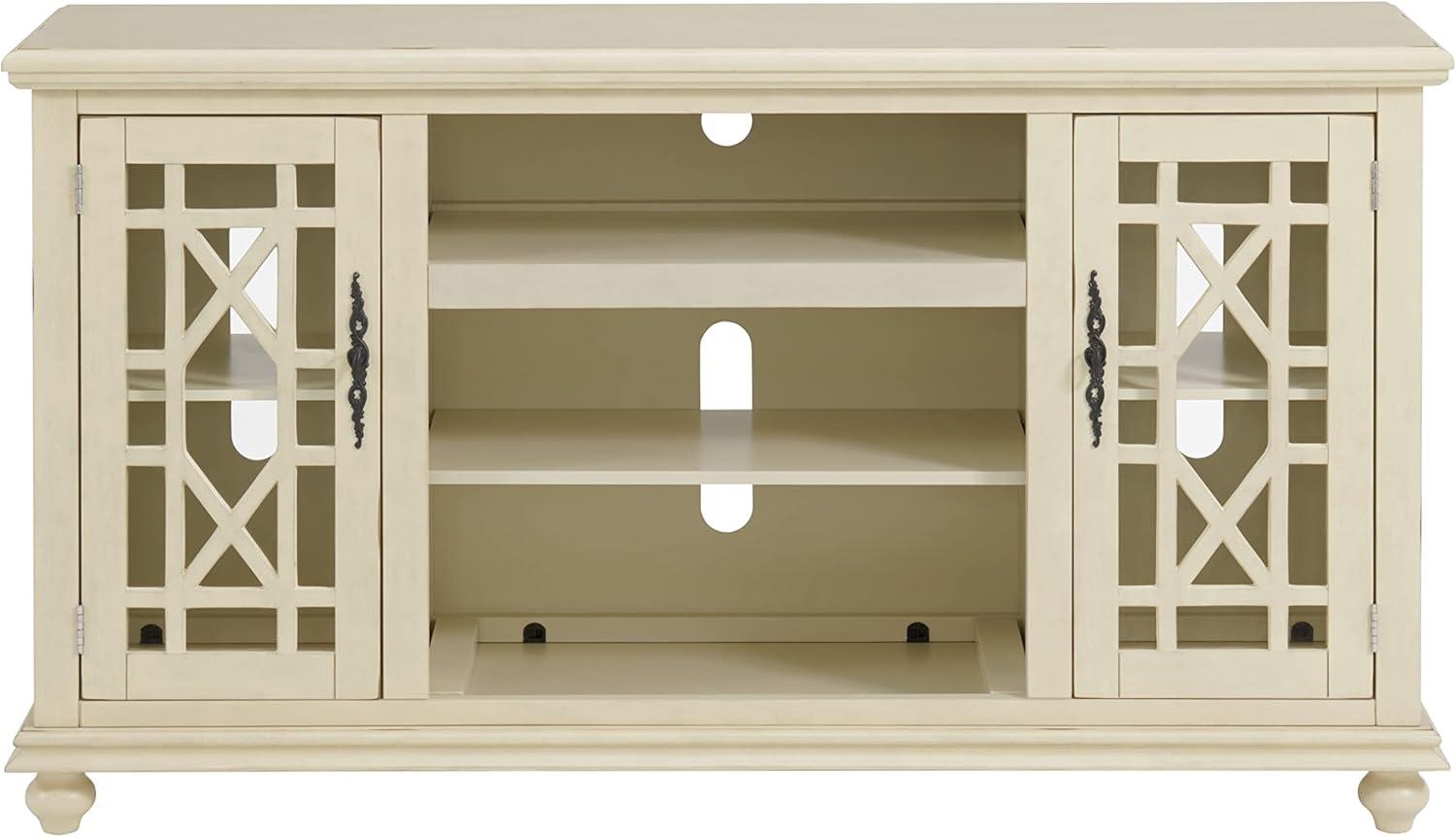 Martin Svensson Home Elegant 2 Door Antique White 63" TV Stand
