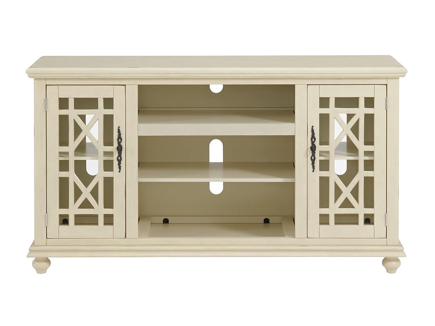Martin Svensson Home Elegant 2 Door Antique White 63" TV Stand