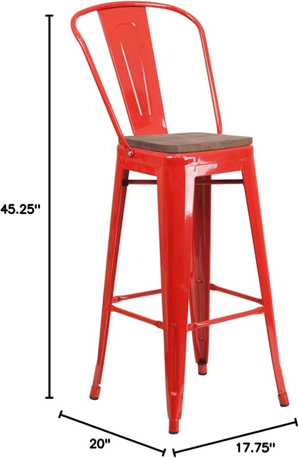 Flash Furniture Steel Outdoor Stool