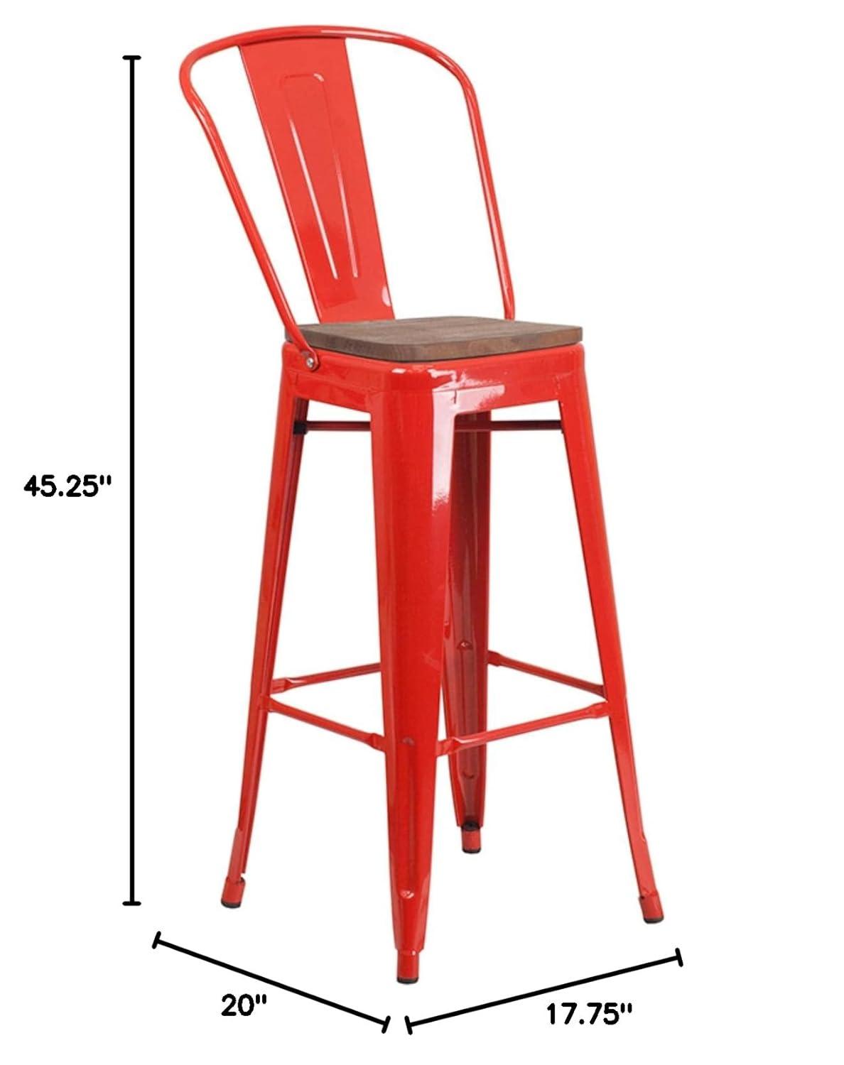 Flash Furniture Steel Outdoor Stool