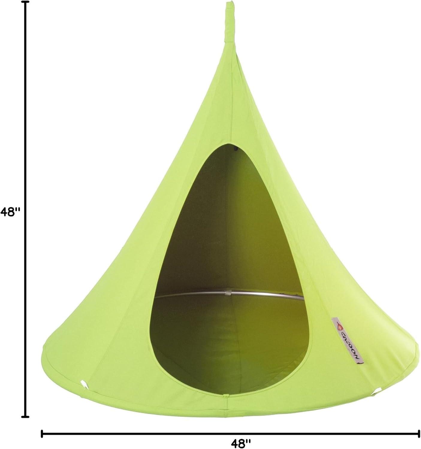 The Hamptons Collection 48” Green Children’s Bonsai Cacoon Chair with Hanging Hardware