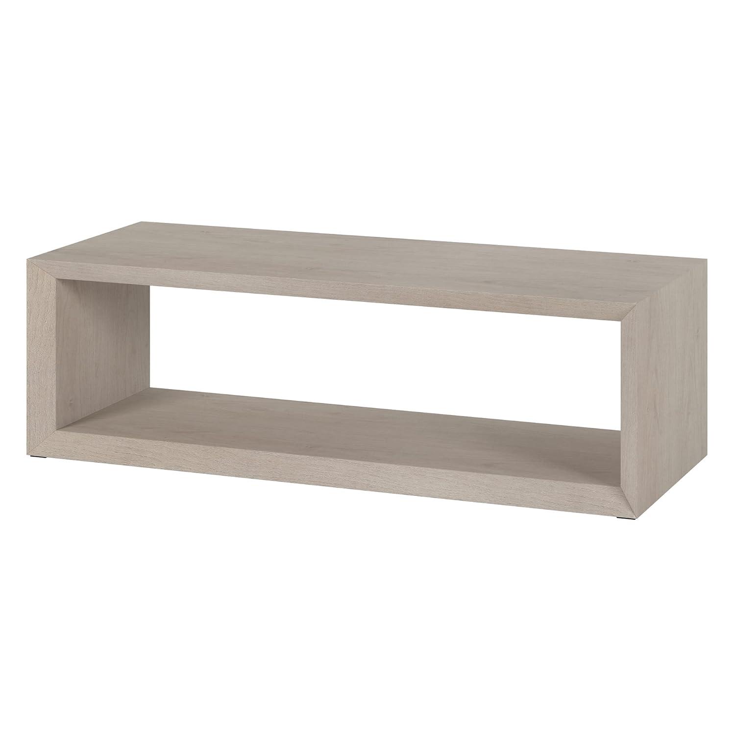Samuelson Faux Wood Coffee Table With Shelf