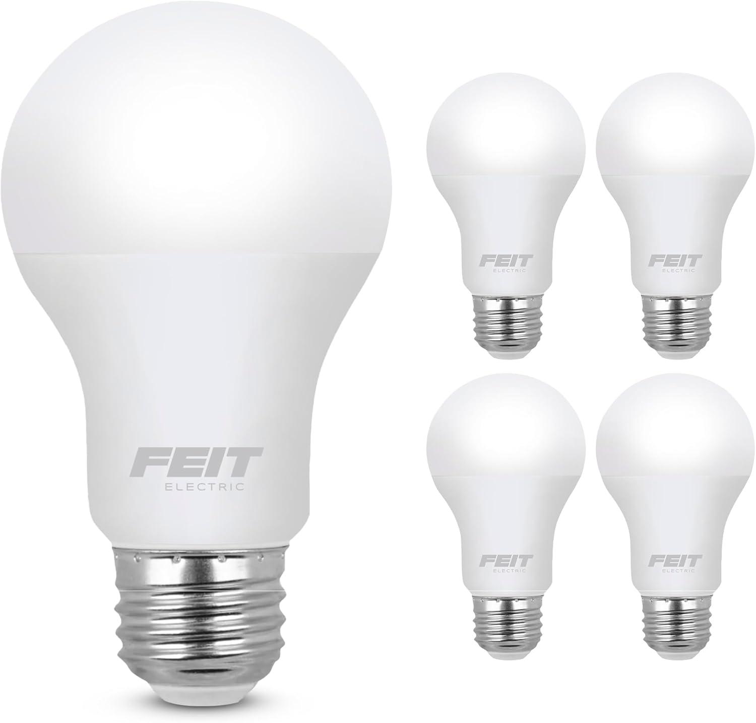 Feit Electric 60W Equivalent 5000K Daylight LED Bulbs 4-Pack