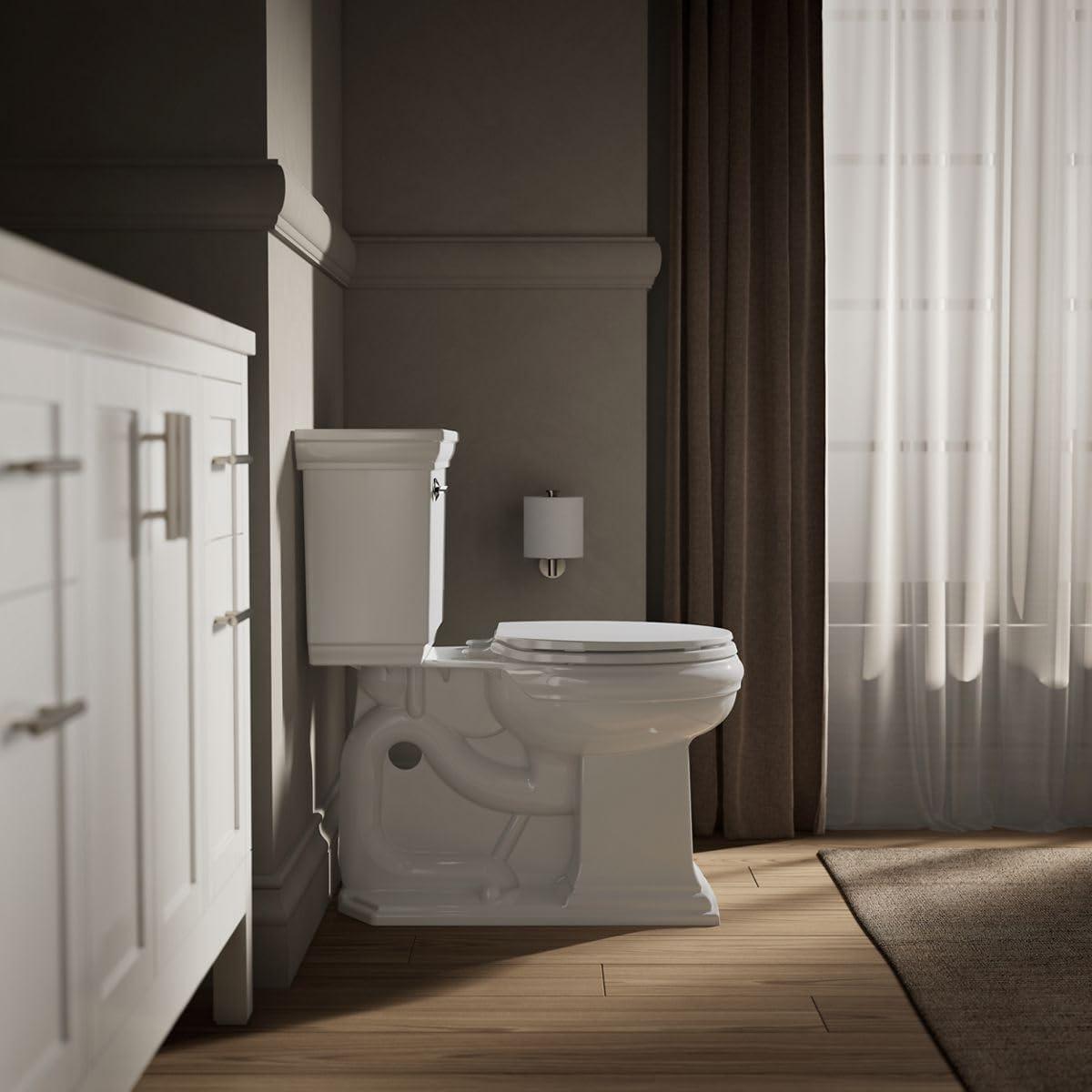 Kohler Brevia Quiet-Close Toilet Seat with Grip-Tight Bumpers and Quick-Attach Hardware