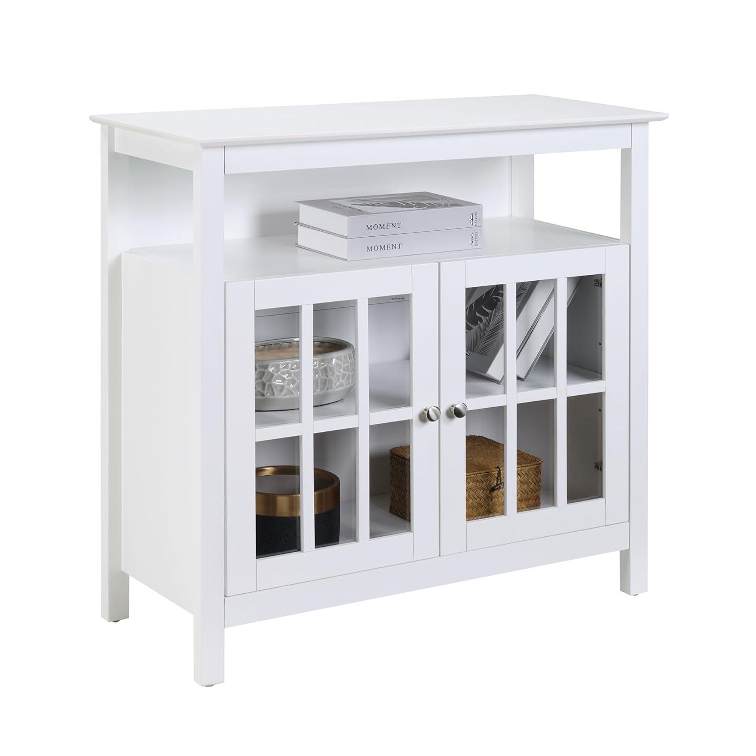 Big Sur Highboy TV Stand, White