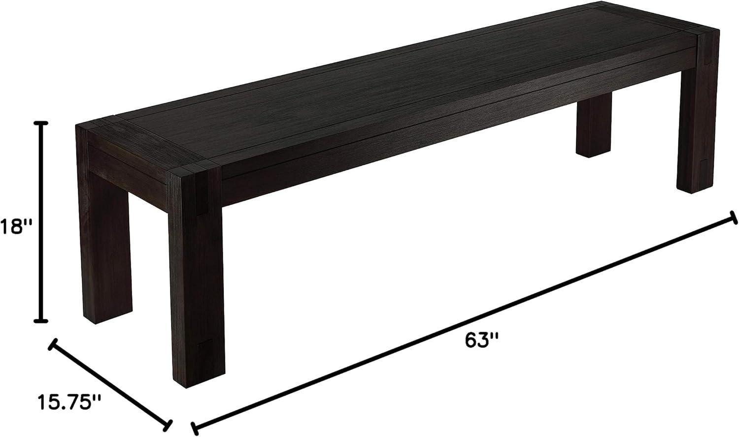 Cortesi Home  Pablo Bench in Solid Wood