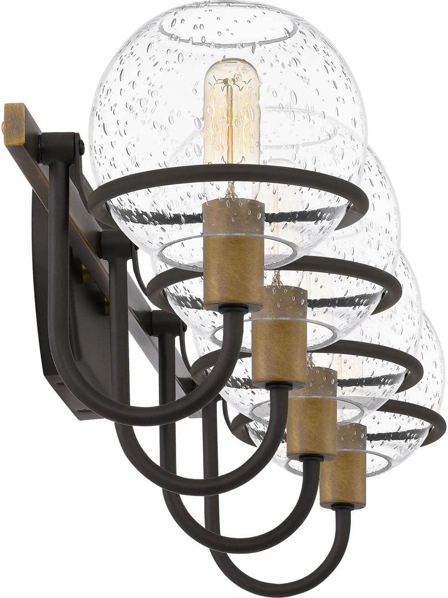 Phoenix Modern Lantern-Style Bath Light in Matte Black and Western Bronze