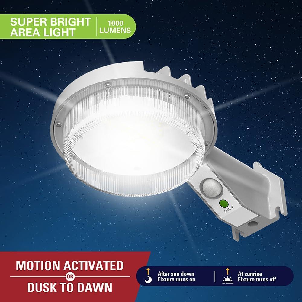 Halo Motion-Sensing Solar Powered LED Gray Area Light