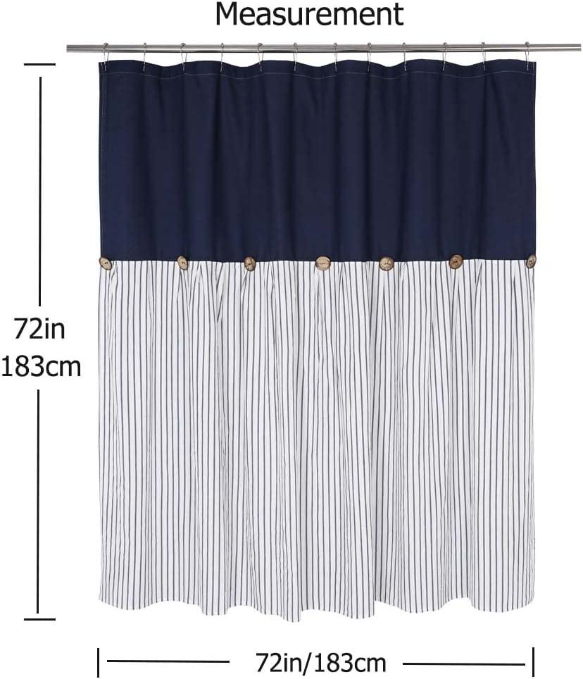 Gracie Oaks Daeb Cotton Blend Shower Curtain