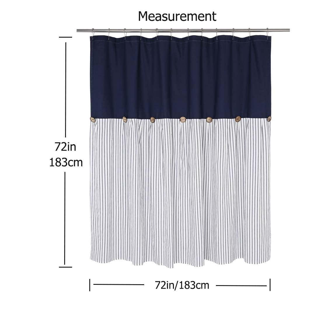 Gracie Oaks Daeb Cotton Blend Shower Curtain