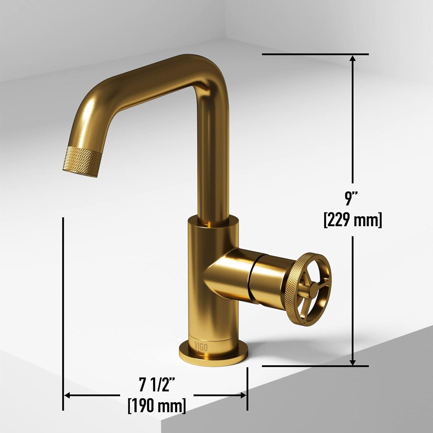 Cass 9" H Single Handle Single Hole Bathroom Faucet