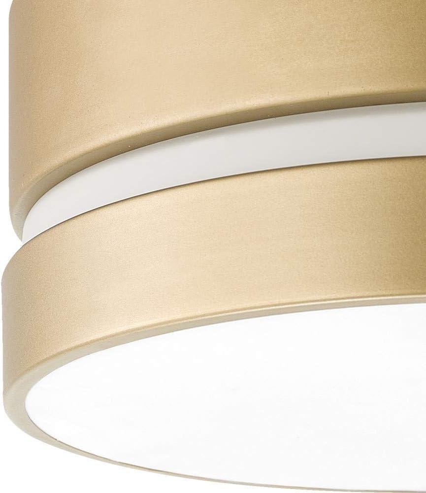 Novogratz x Globe Aurora 2-Light Soft Gold Flush Mount Ceiling Light with Inner Frosted Shade, 60754