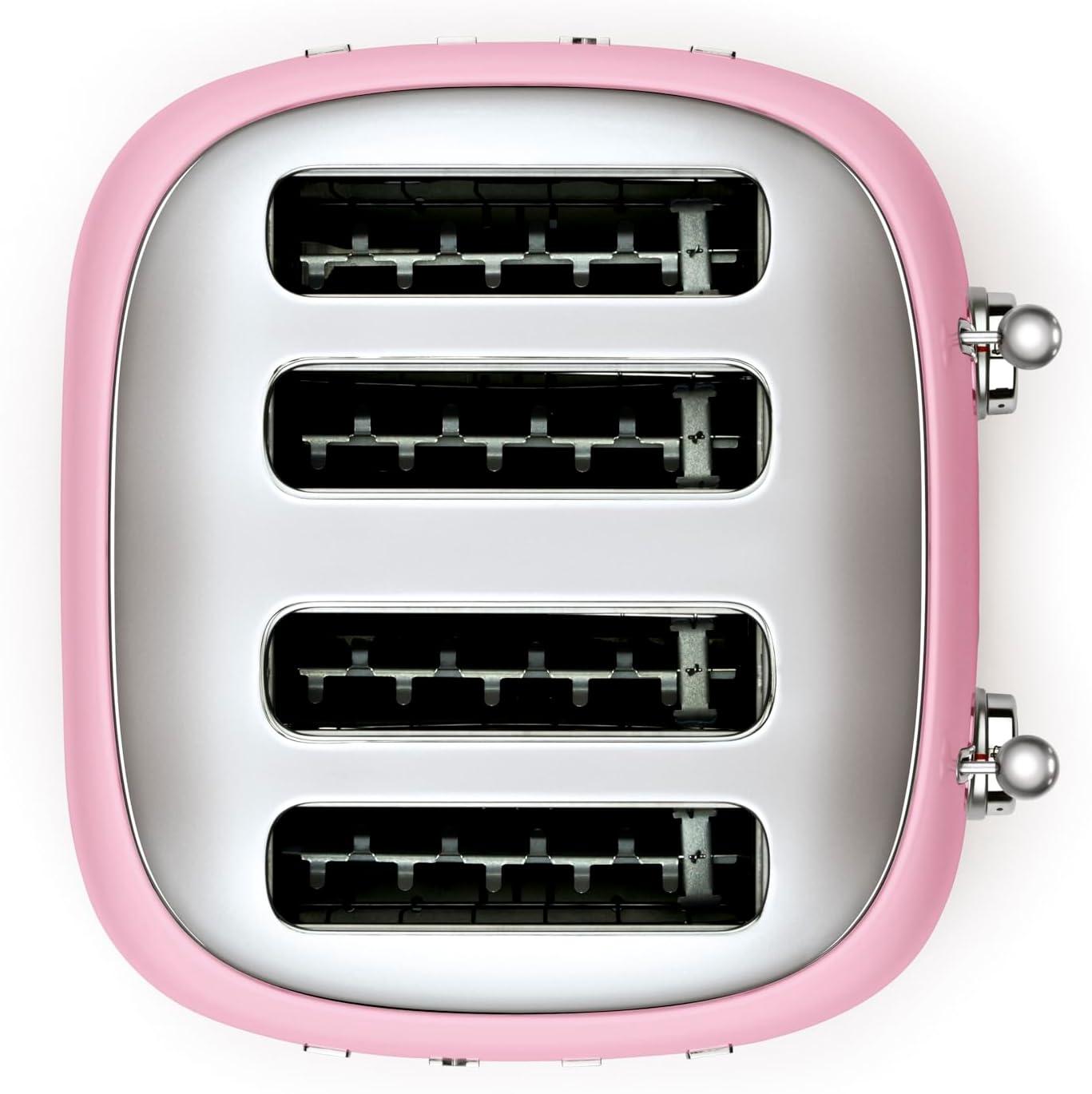 SMEG Pink 4x4-Slice Retro Toaster