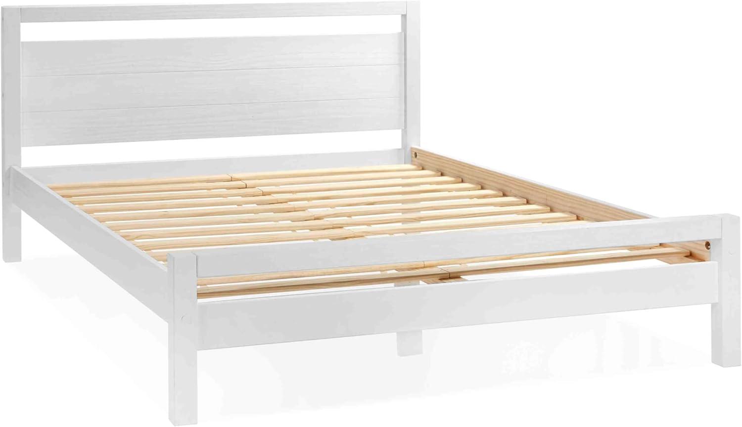 Loft Solid Wood Panel Bed
