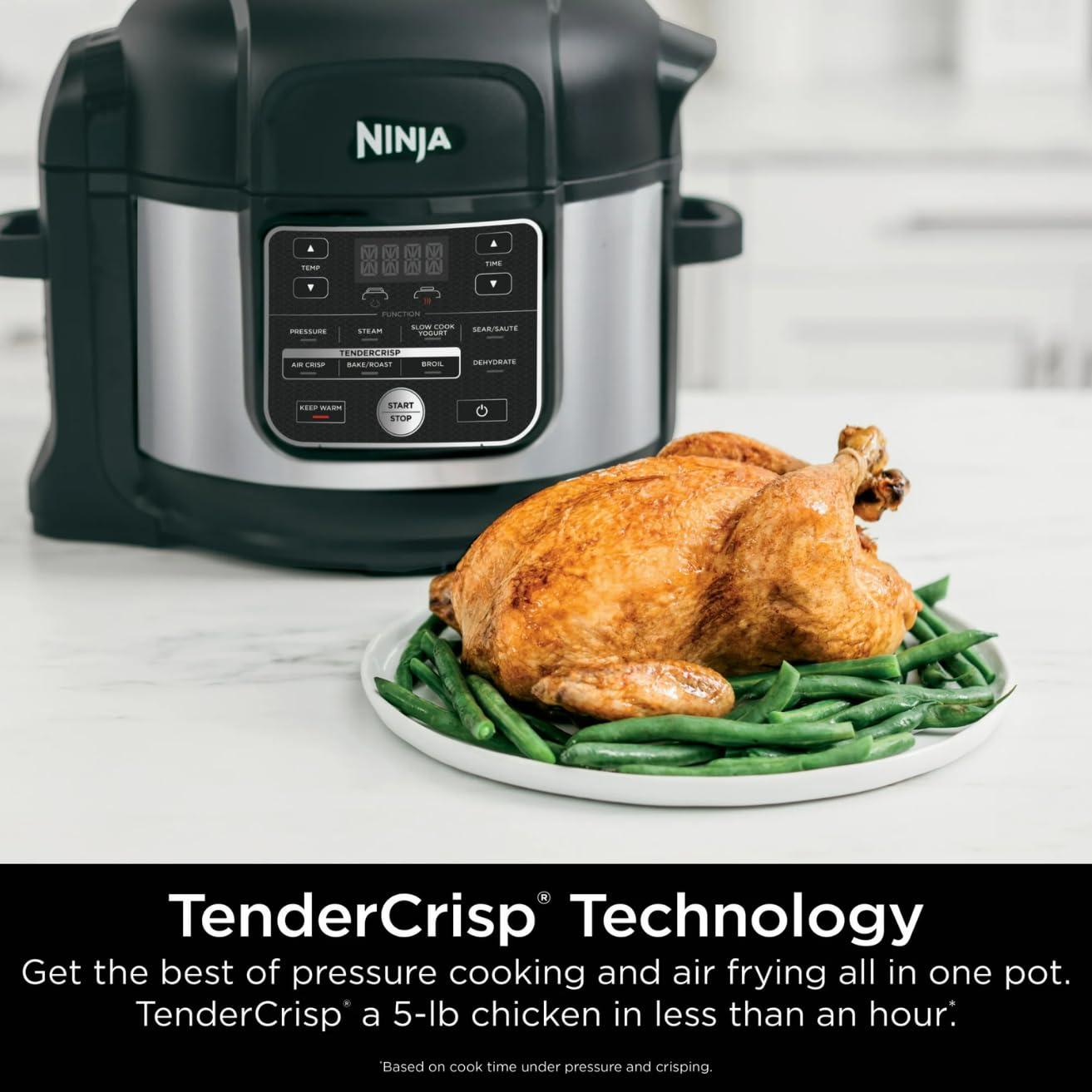 Ninja® Foodi® 10-in-1 6.5-Quart Pro Pressure Cooker Air Fryer Multicooker, Stainless, OS300