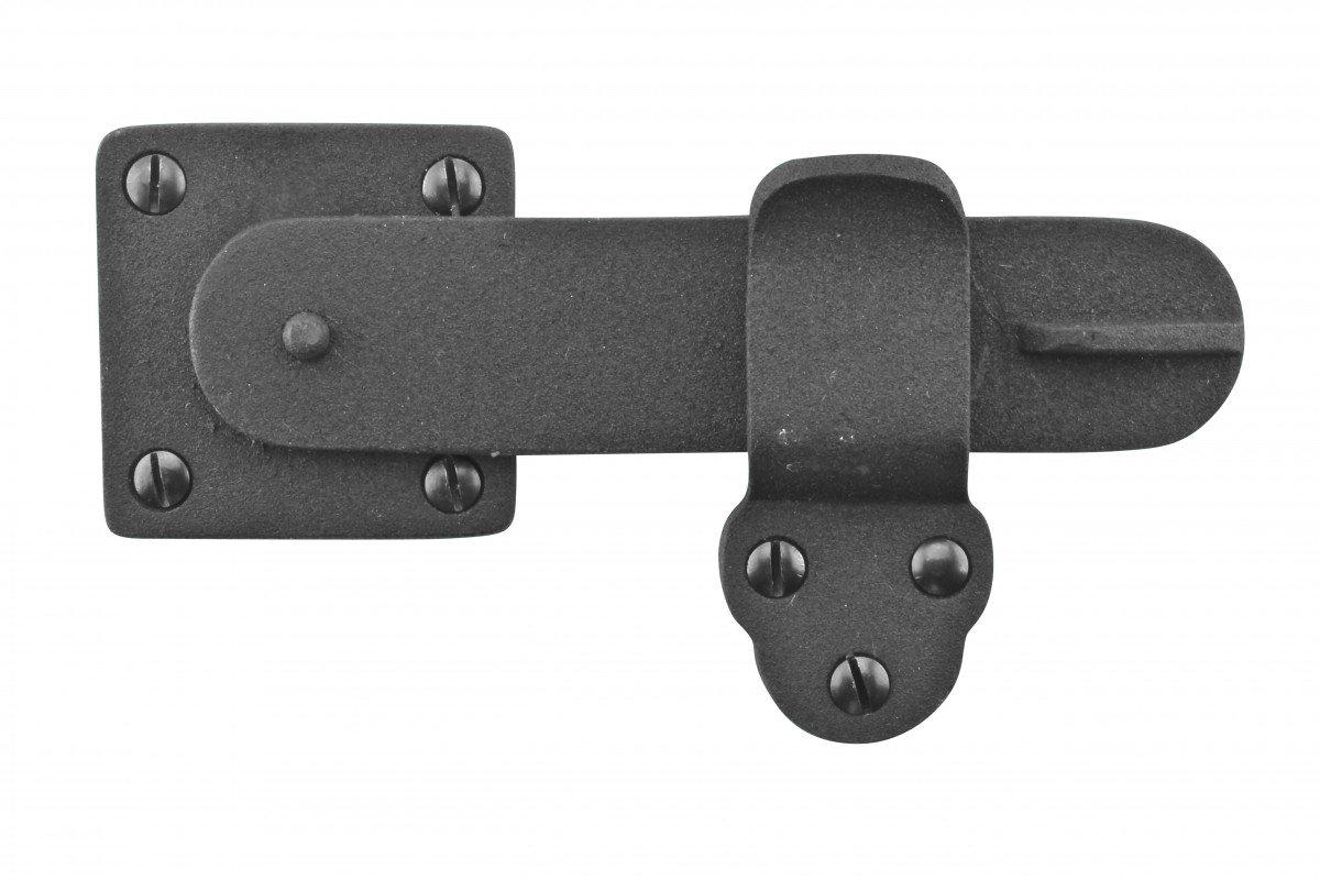 Black Wrought Iron Cabinet Barn Door Gate Latch with Screws