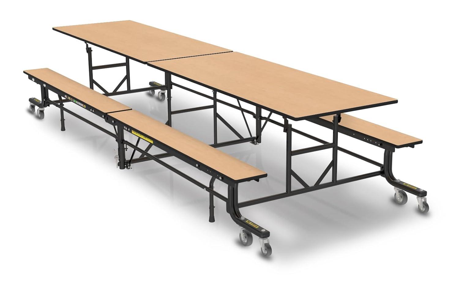 Palmer Hamilton Palmer Hamilton 145'' Rectangle Bench Cafeteria Table with Metal Frame