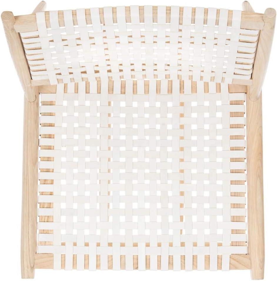 Soleil Accent Chair - ACH1001 - White/Natural - Safavieh