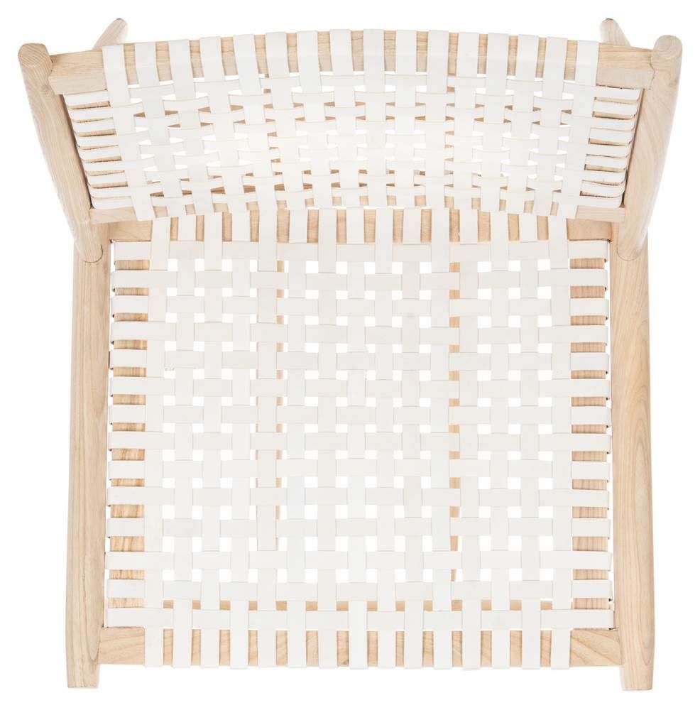 Soleil Accent Chair - ACH1001 - White/Natural - Safavieh