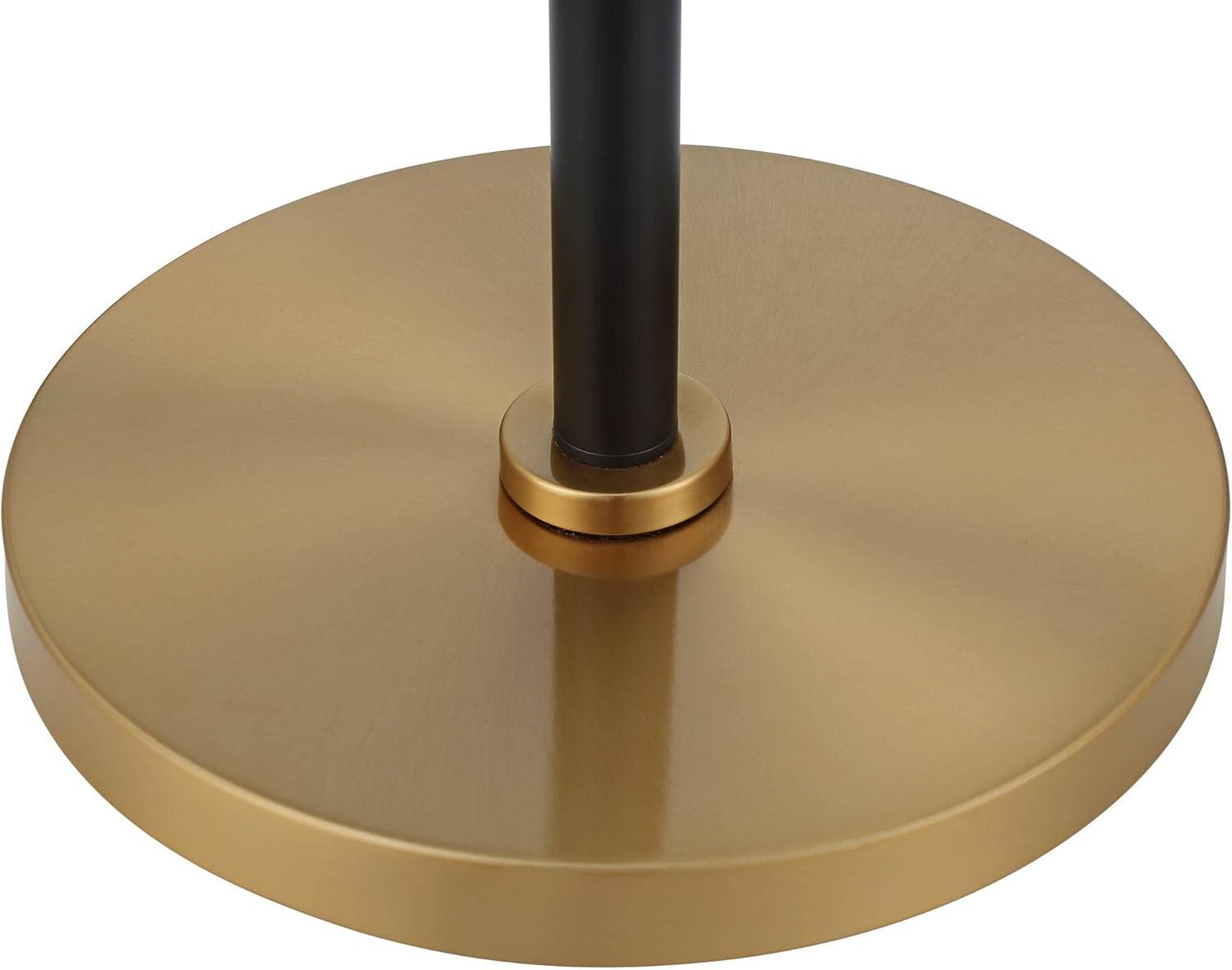 Possini Euro Design Quatro Mid Century Modern Tree Floor Lamp 71" Tall Black Gold Metal 4 Light Frosted Glass Cone Shade for Living Room Bedroom House