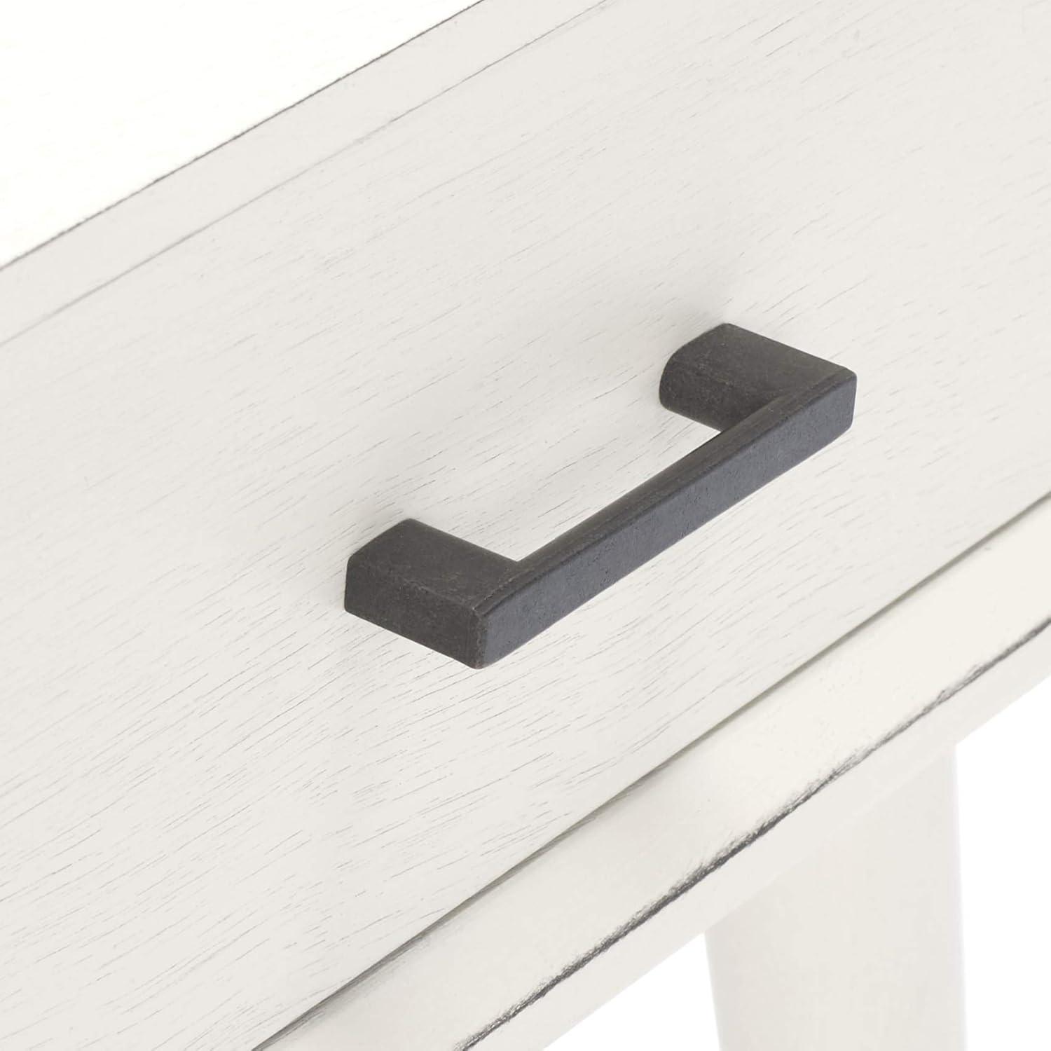 Mozart Mid-Century Coffee Table - Distressed White - Safavieh