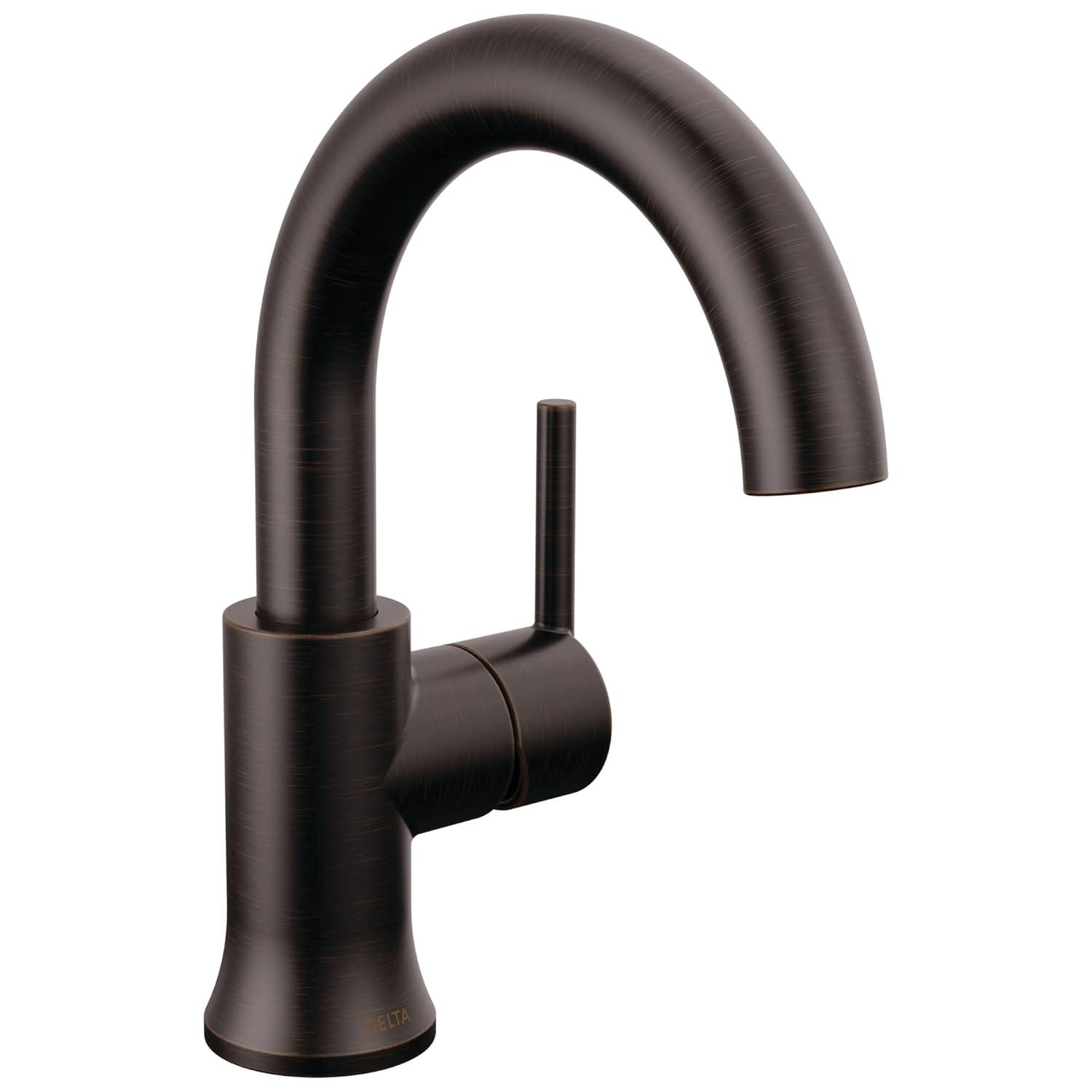 Sleek Modern 8'' Bronze Stainless Steel Single Hole Faucet