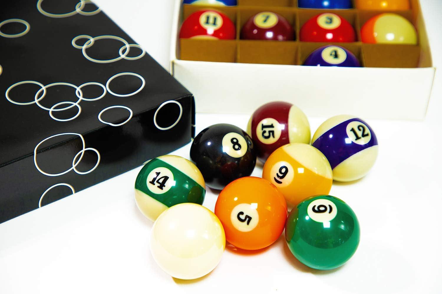 Regulation Size Resin Billiard Balls Set with Numbers