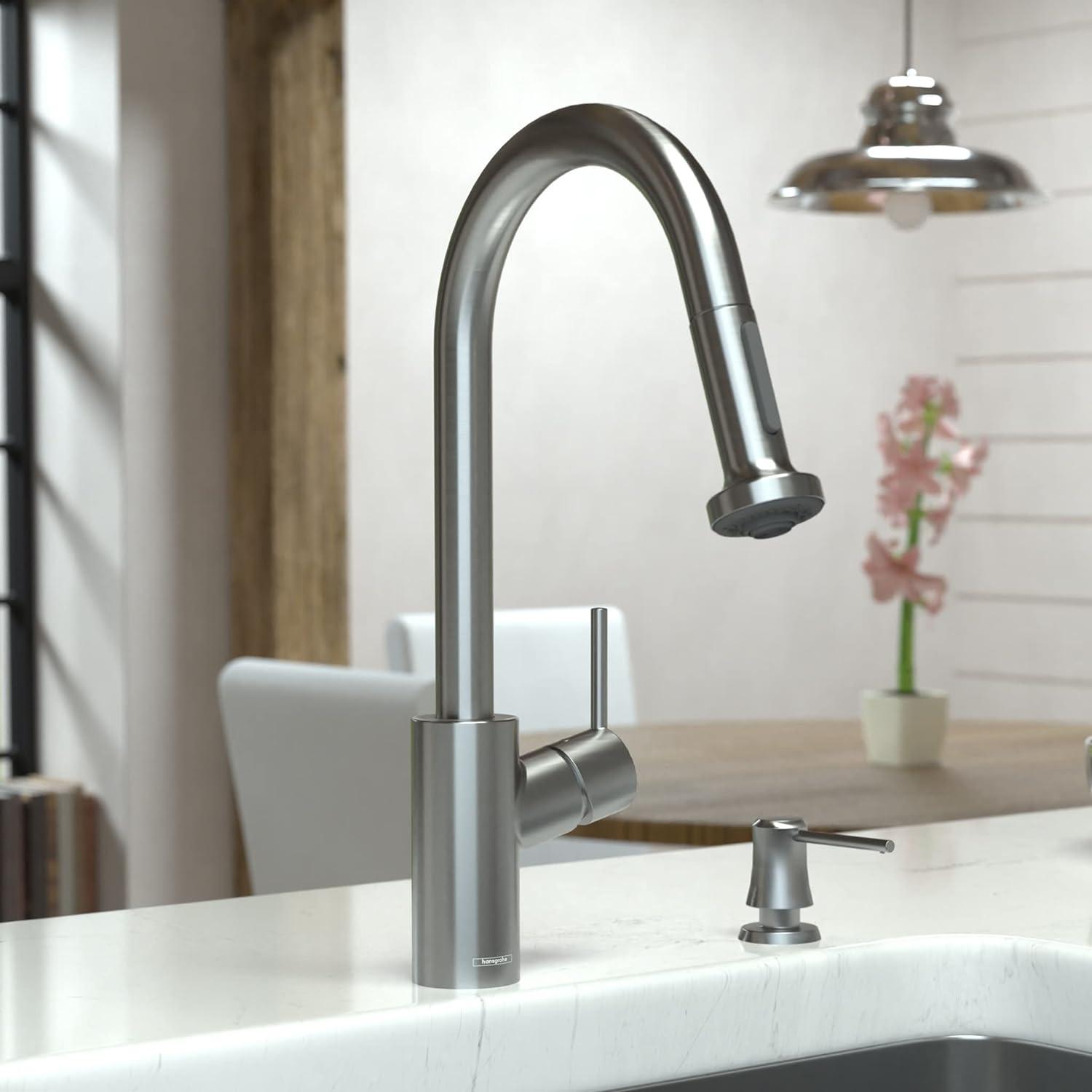 Talis S² Pull Down Single Handle Kitchen Faucet with Handle and Supply Lines