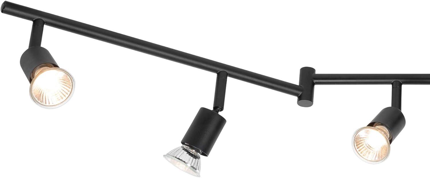 Payton Matte Black Foldable 6-Light Track Lighting Kit