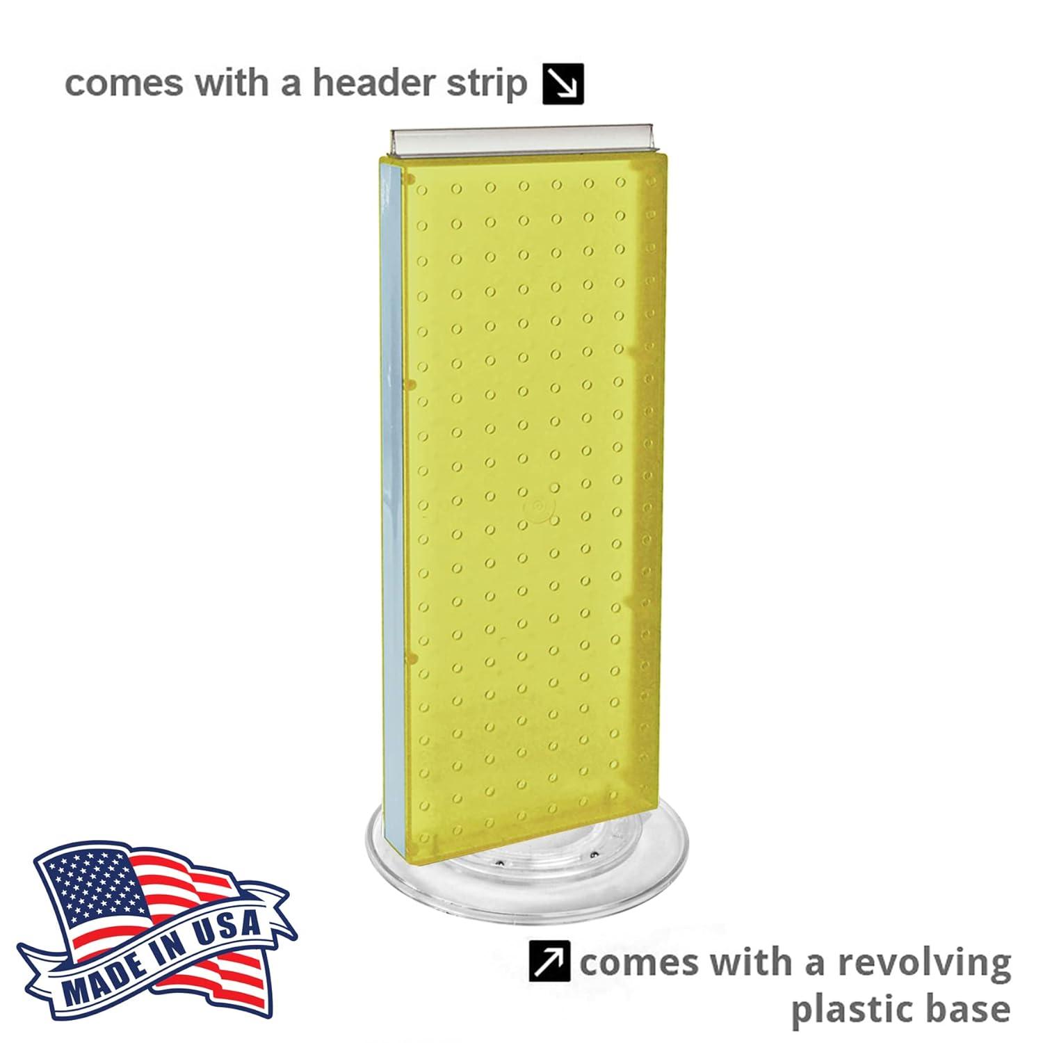 Revolving 8"W x 20.625"H Pegboard Counter Display