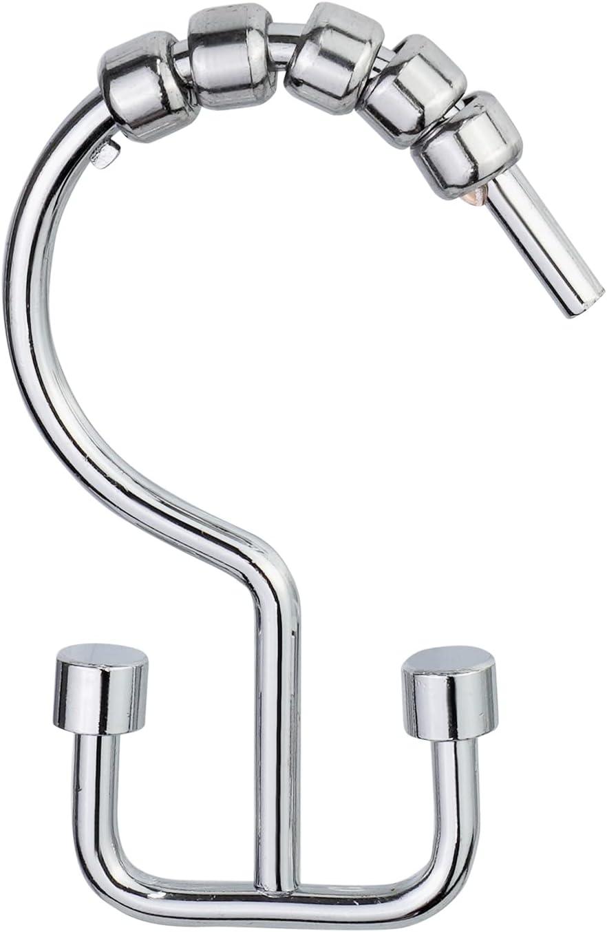 Premium Metal Rust Resistant Shower Curtain Hook