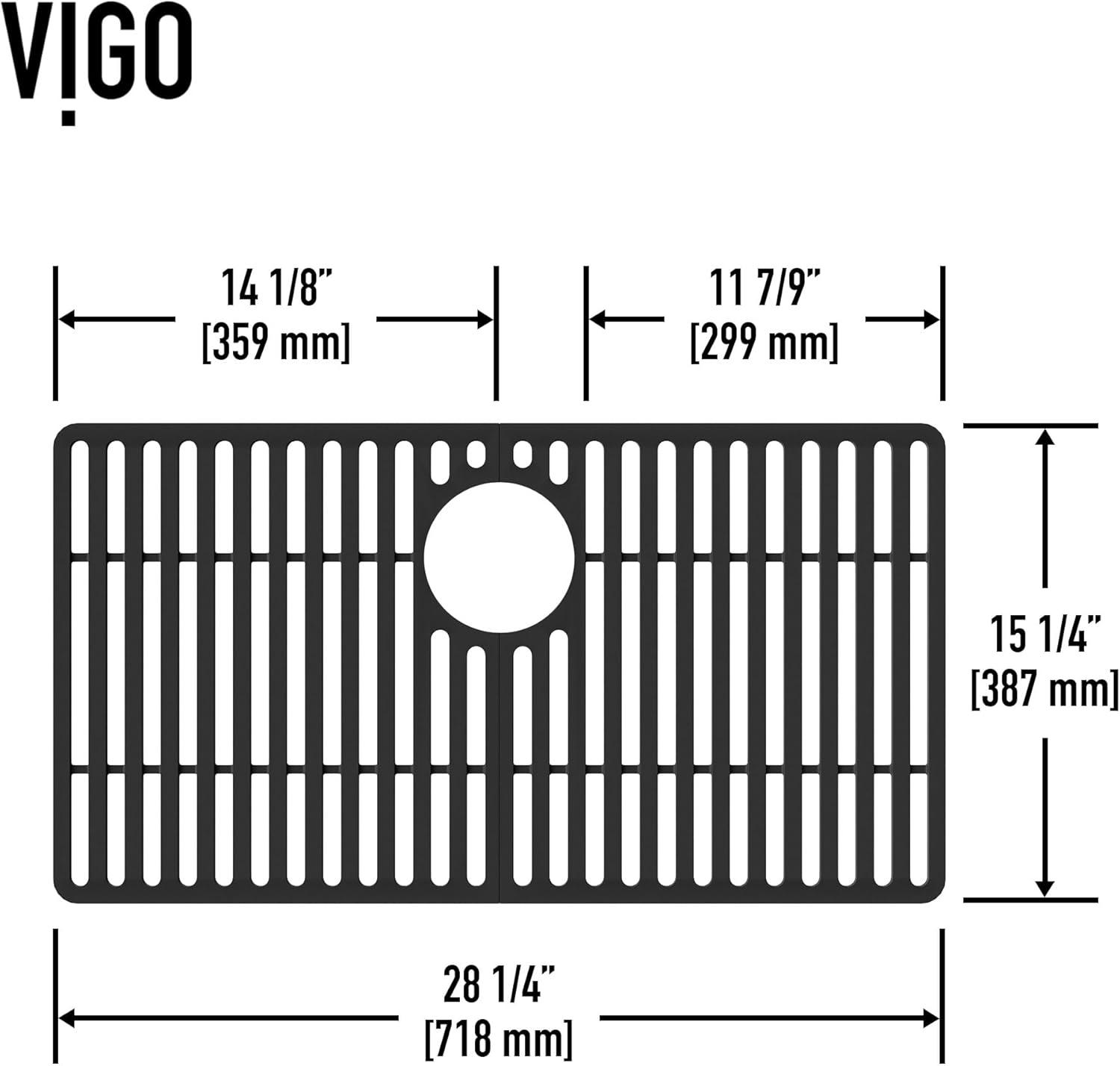 Matte Black Silicone Kitchen Sink Protective Grid