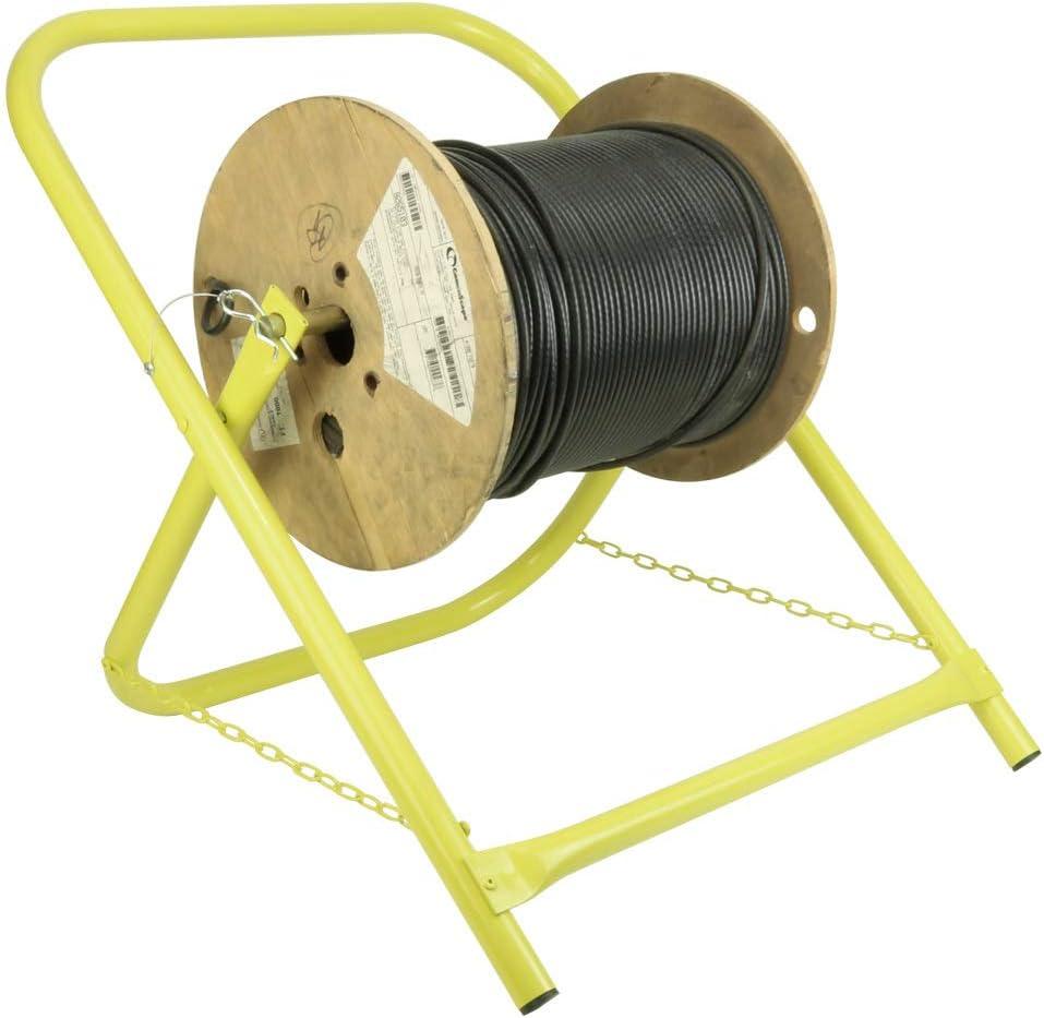 Heavy-Duty Yellow Steel Folding Cable Caddy